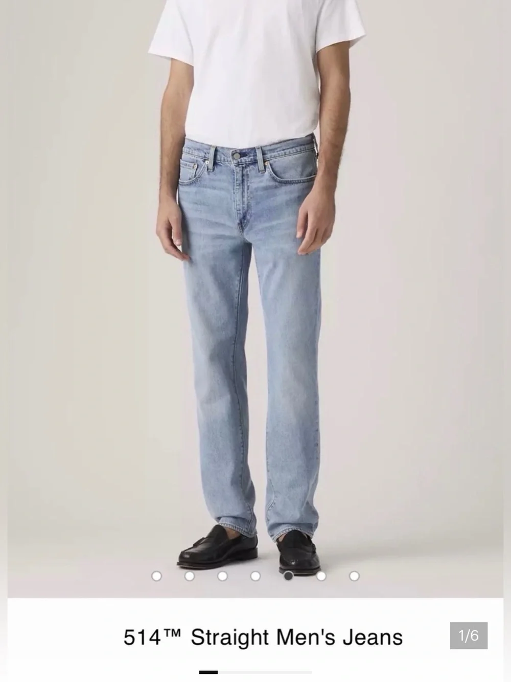 Levi's Straight Men’s Jeans in Light Blue Denim
